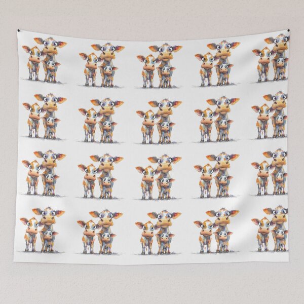 Item preview, JERSEY CoWS PRiNT ' The Jersey Family ' BY SHiRLeY MacARTHuR  designed and sold by Shirley MacArthur Art.
