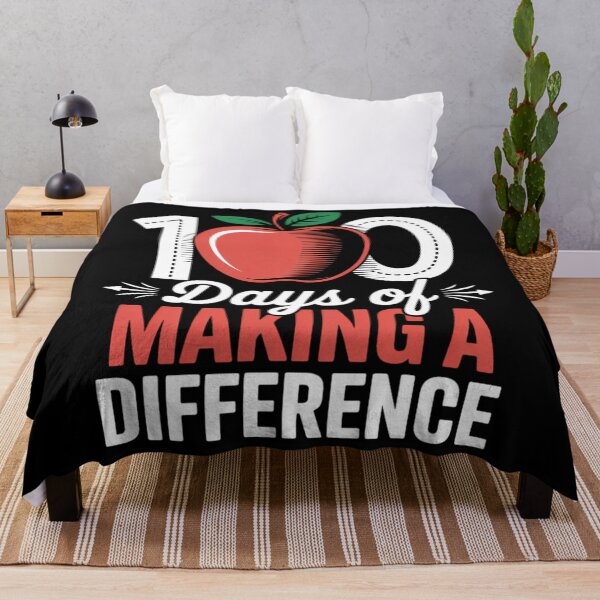 Item preview, 100 Days of Making Difference 100th Day of School Teacher designed and sold by TrinaEspinoza.