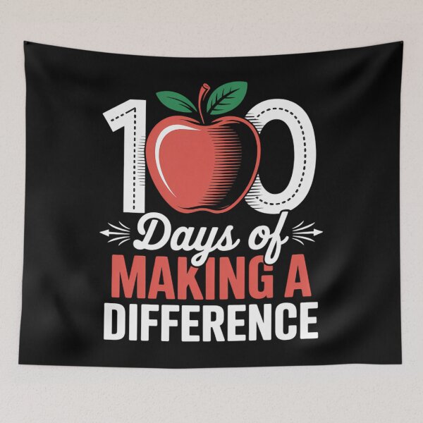 Item preview, 100 Days of Making Difference 100th Day of School Teacher designed and sold by TrinaEspinoza.