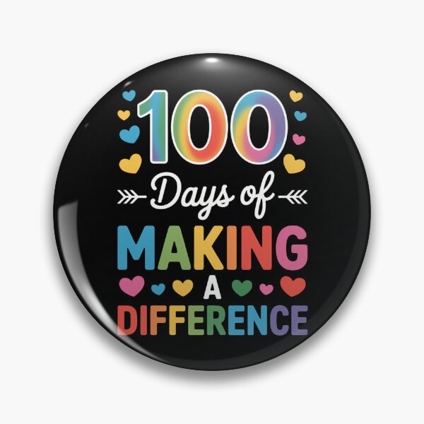 Item preview, 100 Days of Making Difference 100th Day of School Teacher designed and sold by TrinaEspinoza.