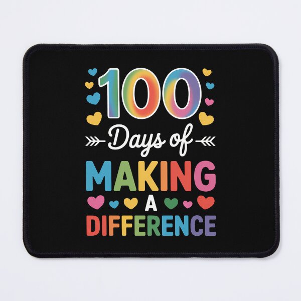 Item preview, 100 Days of Making Difference 100th Day of School Teacher designed and sold by TrinaEspinoza.