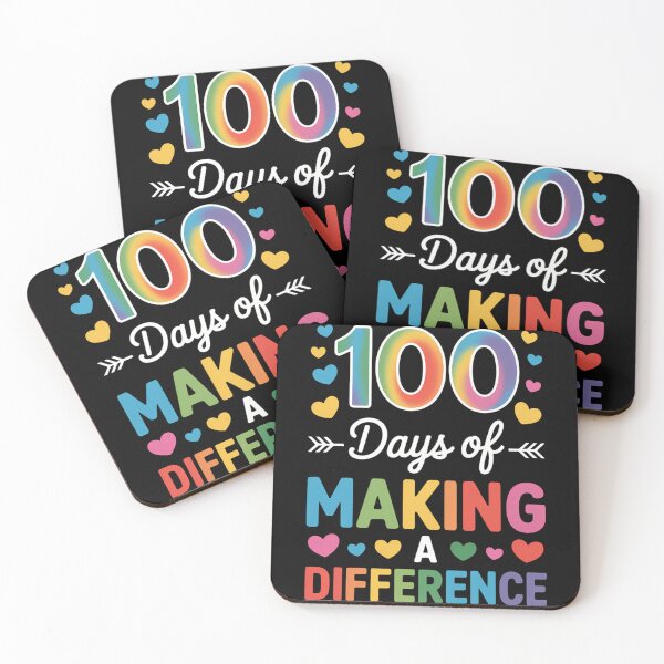 Item preview, 100 Days of Making Difference 100th Day of School Teacher designed and sold by TrinaEspinoza.