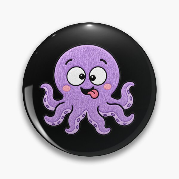 Item preview, Silly Octopus Kawaii Cute Funny Goofy Octopus Cartoon Sticker designed and sold by ColorSplash123.