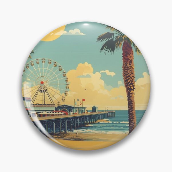 Item preview, Santa Monica Pier California designed and sold by PamLeeDesign.