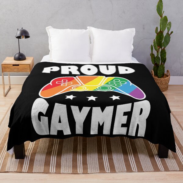 Item preview, Proud Gaymer Retro Rainbow LGBT designed and sold by PmindHalow.