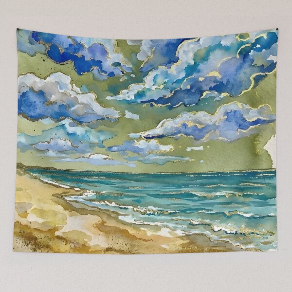 Item preview, Beach Summer Clouds  designed and sold by GraphicsClub.