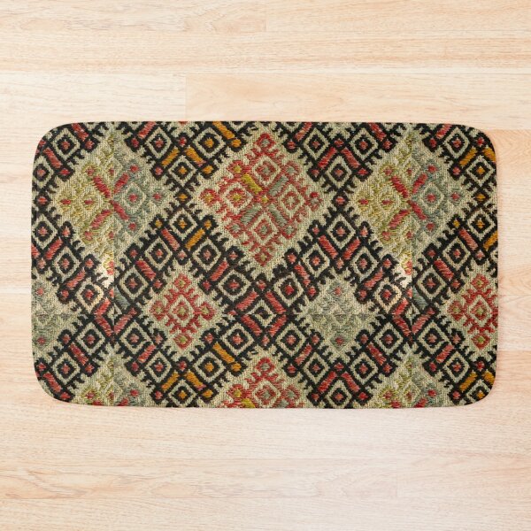 Item preview, Vintage Folk Diamond Geometric Textile Pattern designed and sold by Peac7e.