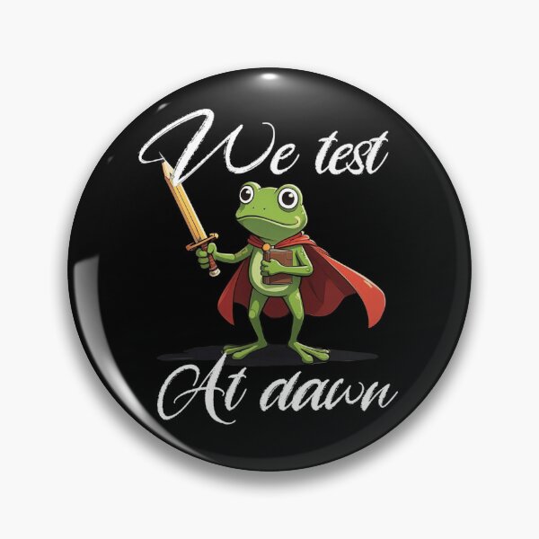 Item preview, We Test At Dawn Funny Frog Test Day designed and sold by TheEndDesign.