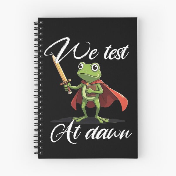 Item preview, We Test At Dawn Funny Frog Test Day designed and sold by TheEndDesign.