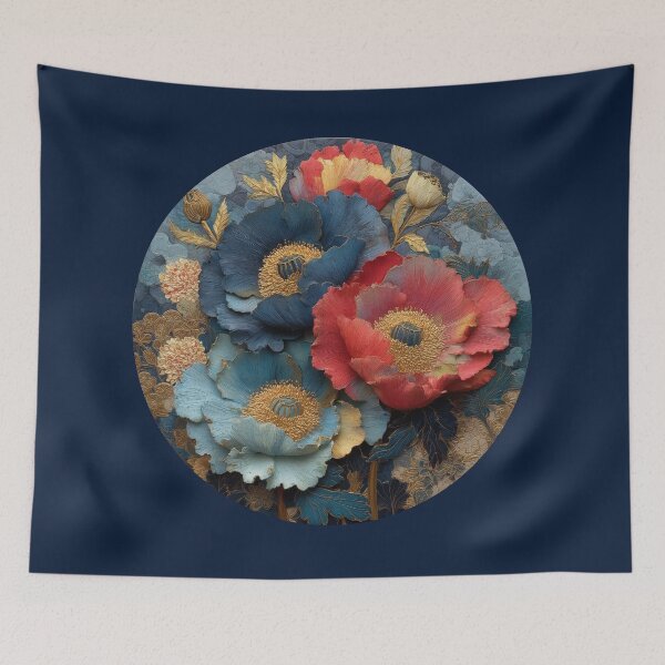 Item preview, Elegance of Peonies in Textured Impasto Style designed and sold by colorful-white.