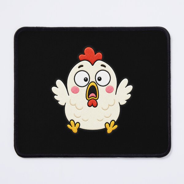 Item preview, Shocked Chicken Kawaii Cute Funny Surprised Chicken Cartoon Sticker designed and sold by ColorSplash123.