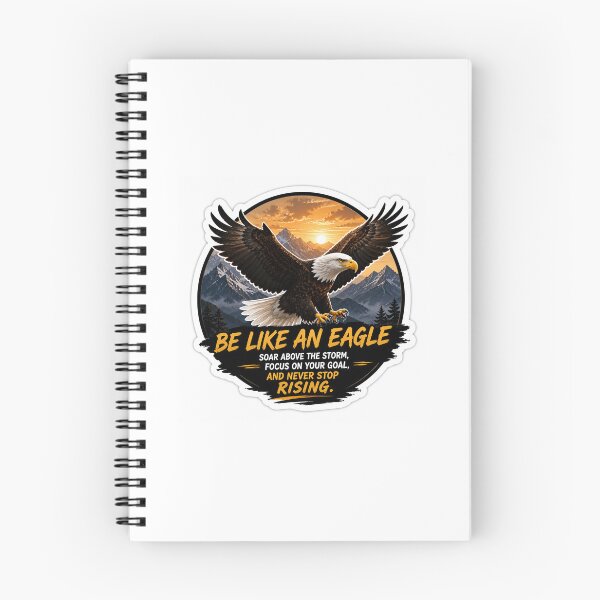Item preview, Be Like An Eagle Sticker – Soar Above the Storm Motivational Quote designed and sold by Ishratparween11.