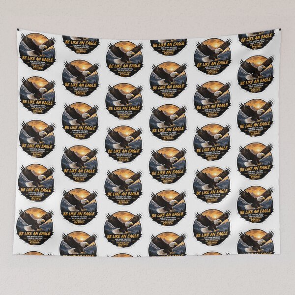 Item preview, Be Like An Eagle Sticker – Soar Above the Storm Motivational Quote designed and sold by Ishratparween11.
