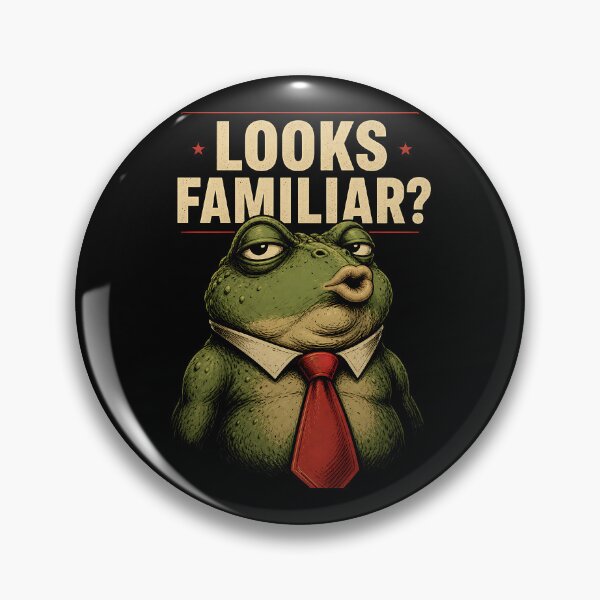 Item preview, Looks Familiar Frog Red Tie Satire designed and sold by SplashTastic.