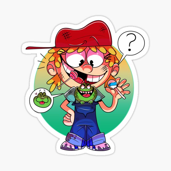 Loud House Lana Loud y Hopps Frog Pegatina