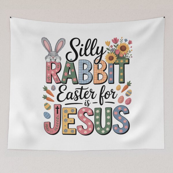 Item preview, illy Rabbit Easter Is For Jesus Religious Christian Easter designed and sold by TrinaEspinoza.