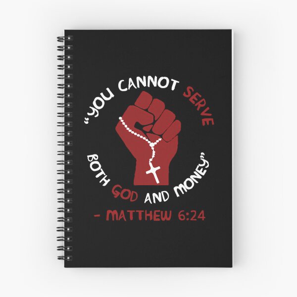 Item preview, You Cannot Serve Both God And Money - Matthew 624 Christian Leftist Socialist designed and sold by SH-disha.