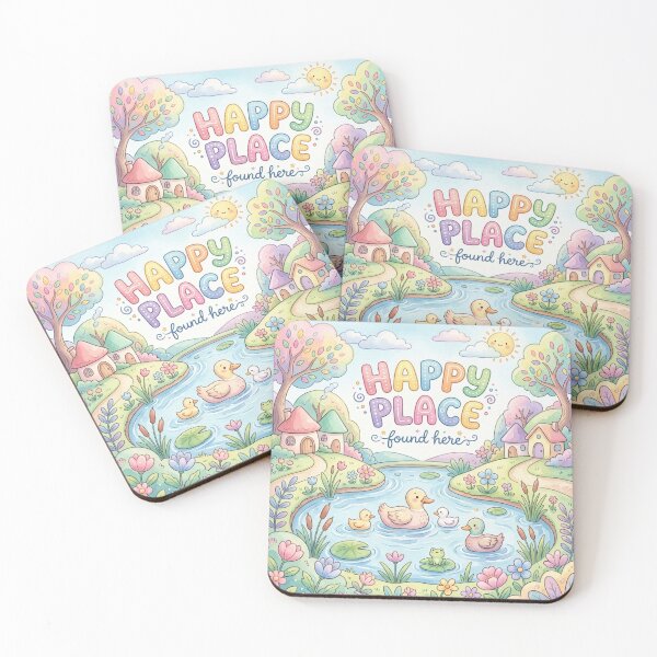 Item preview, Happy Place Duck T-Shirt | Cute Pastel Pond Tee | Whimsical Watercolor Aesthetic Shirt designed and sold by DmaarGroup.