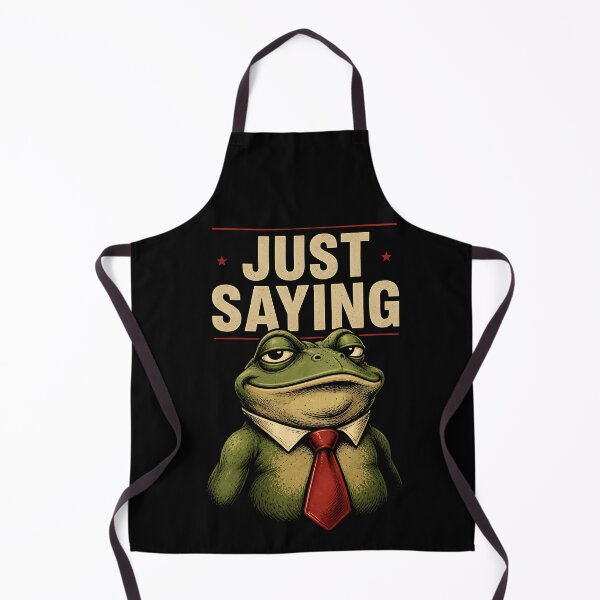 Item preview, Just Saying Frog Smug Expression Illustration designed and sold by SplashTastic.