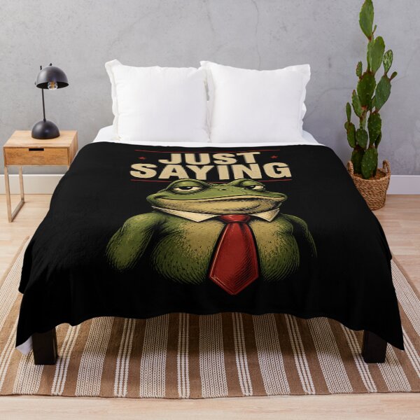 Item preview, Just Saying Frog Smug Expression Illustration designed and sold by SplashTastic.