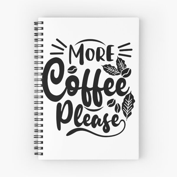 Item preview, More Coffee Please Typographic Illustration designed and sold by logocity63.