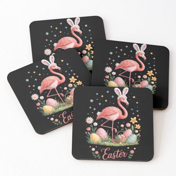 Item preview, Cute Flamingo Fun Easter Day Lover Egg Hunt Flower Butterfly designed and sold by TrinaEspinoza.