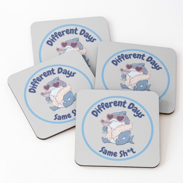 Item preview, Different Days Same Problem! Funny Shark designed and sold by Nature's Chibis.