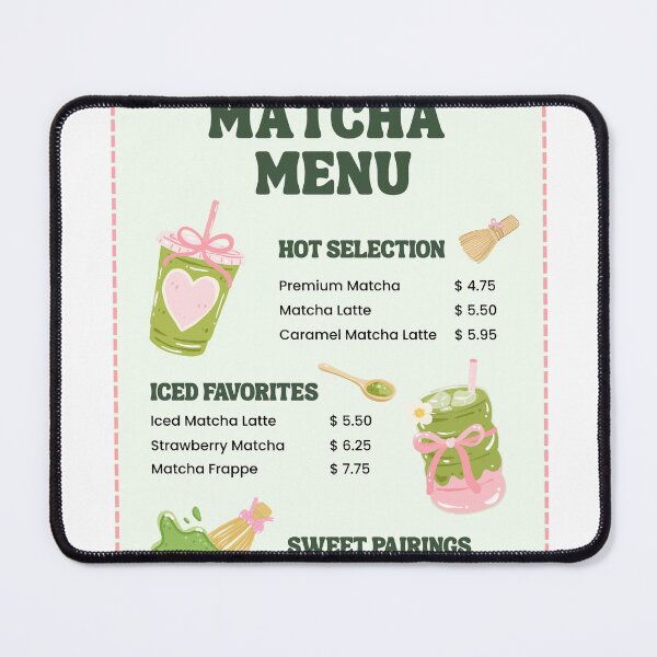 Item preview, Funny Matcha Menu designed and sold by thebest-2studio.