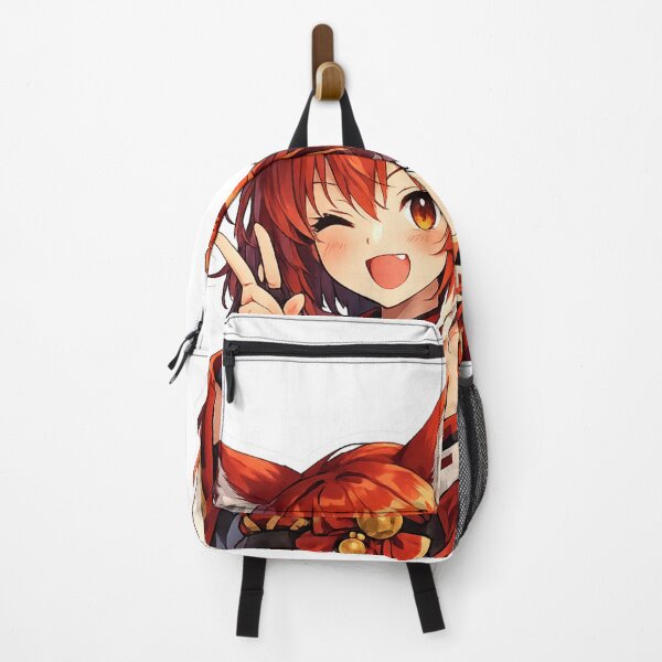 Item preview, Cute Anime Kitsune Girl Sticker - Red Fox Spirit Manga Art designed and sold by Sticker Hubs.