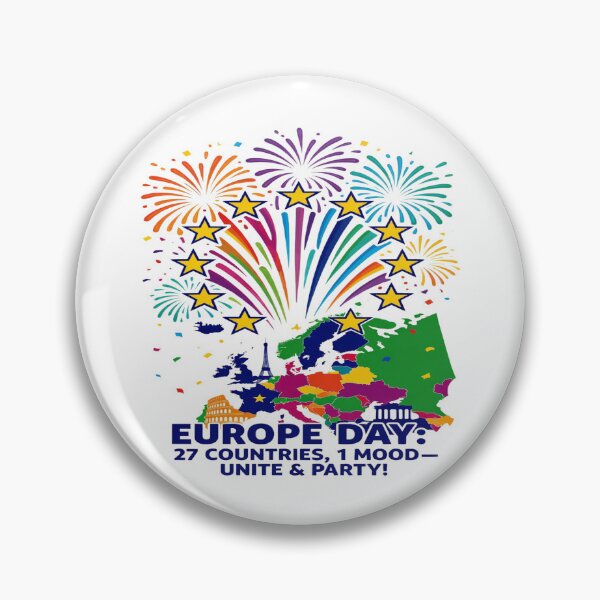 Item preview, Europe Day T-Shirt – 27 Countries One Mood Unite & Party Tee, EU Celebration Shirt, Colorful Europe Map Festival Design designed and sold by Sushikidsntod.