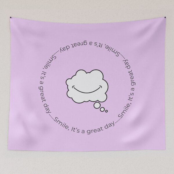 Item preview, Smile, It's a Great Day  - Minimalist Happy Design - Lilac designed and sold by Très Joli Brothers.