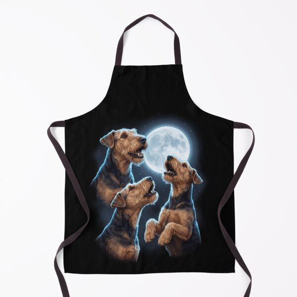 Item preview, Airedale Terrier Howling Moon Art Dog Owner designed and sold by TerryConnells.