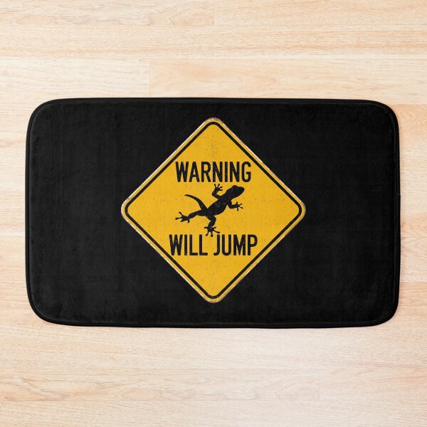 Item preview, Warning Will Jump Funny Gecko designed and sold by Randomera.