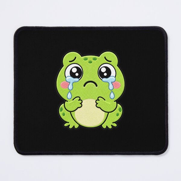 Item preview, Crying Frog Kawaii Cute Sad Frog Cartoon Sticker designed and sold by ColorSplash123.
