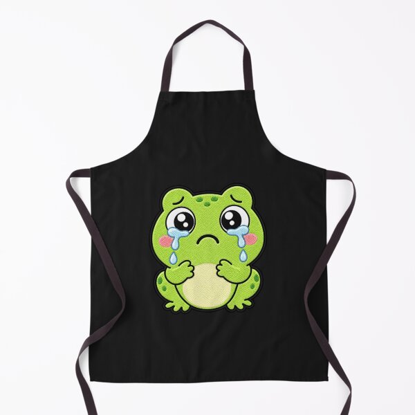 Item preview, Crying Frog Kawaii Cute Sad Frog Cartoon Sticker designed and sold by ColorSplash123.