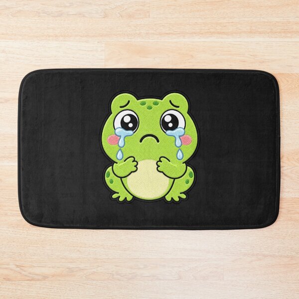 Item preview, Crying Frog Kawaii Cute Sad Frog Cartoon Sticker designed and sold by ColorSplash123.