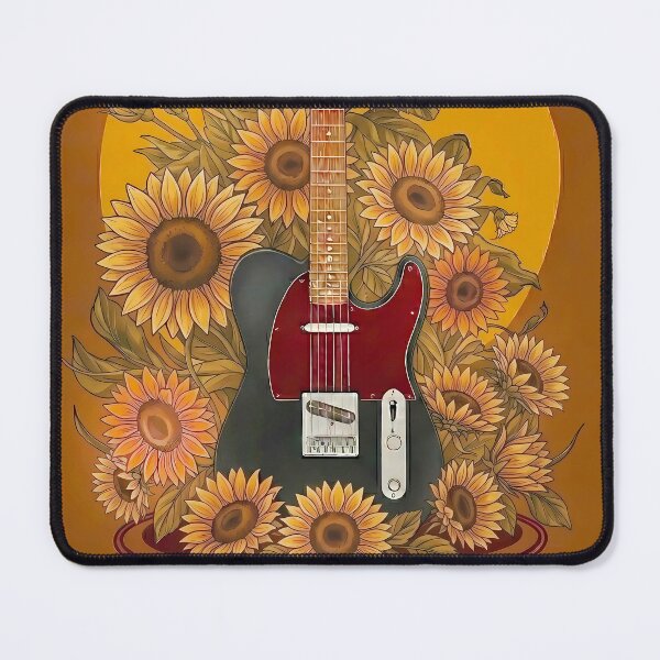 Item preview, Vintage Electric Guitar with Sunflowers - World Music Day designed and sold by Art-Arcade6.