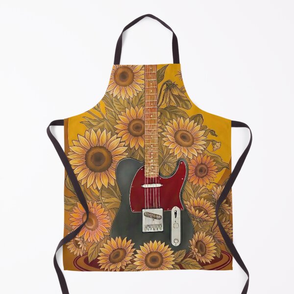 Item preview, Vintage Electric Guitar with Sunflowers - World Music Day designed and sold by Art-Arcade6.