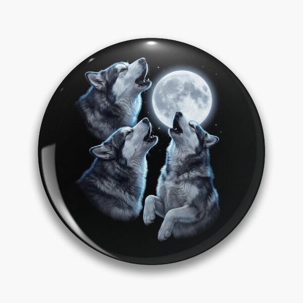 Item preview, Alaskan Malamute Howling Moon Art Dog Owner designed and sold by TerryConnells.