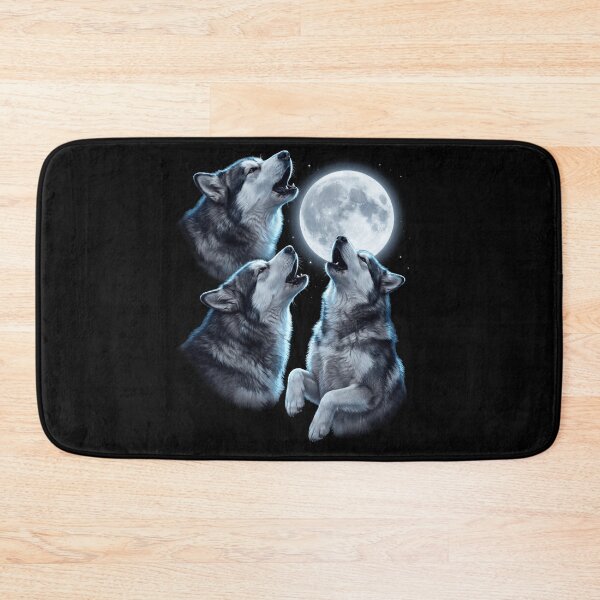 Item preview, Alaskan Malamute Howling Moon Art Dog Owner designed and sold by TerryConnells.