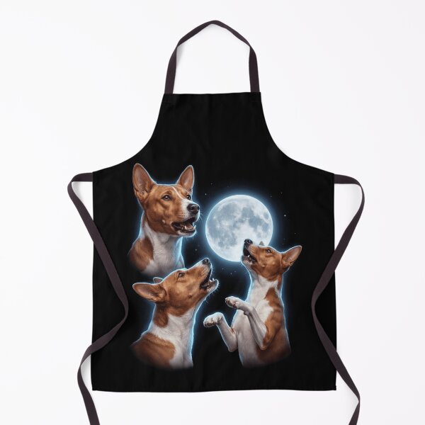 Item preview, Basenji Howling Moon Art Dog Owner designed and sold by TerryConnells.