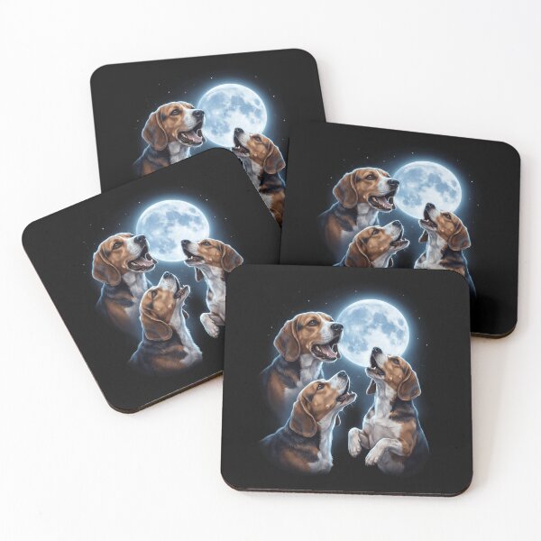 Item preview, Beagle Howling Moon Art Dog Owner designed and sold by TerryConnells.