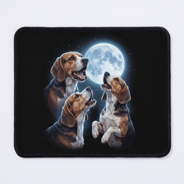 Item preview, Beagle Howling Moon Art Dog Owner designed and sold by TerryConnells.