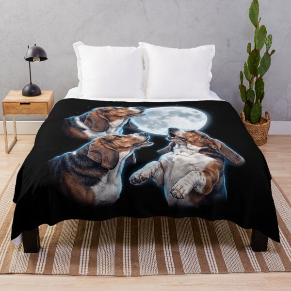 Item preview, Basset Hound Howling Moon Art Dog Owner designed and sold by TerryConnells.
