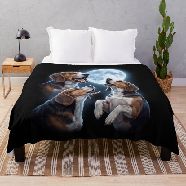 Item preview, Beagle Howling Moon Art Dog Owner designed and sold by TerryConnells.