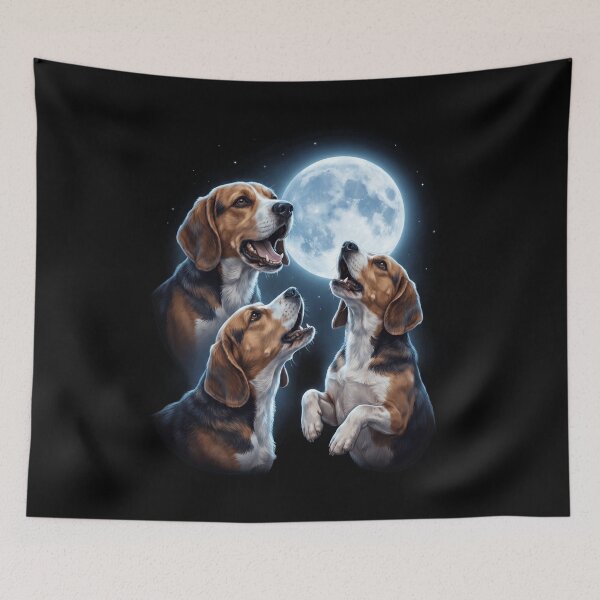 Item preview, Beagle Howling Moon Art Dog Owner designed and sold by TerryConnells.