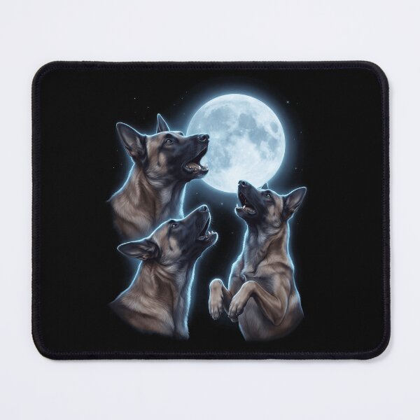 Item preview, Belgian Malinois Howling Moon Art Dog Owner designed and sold by TerryConnells.