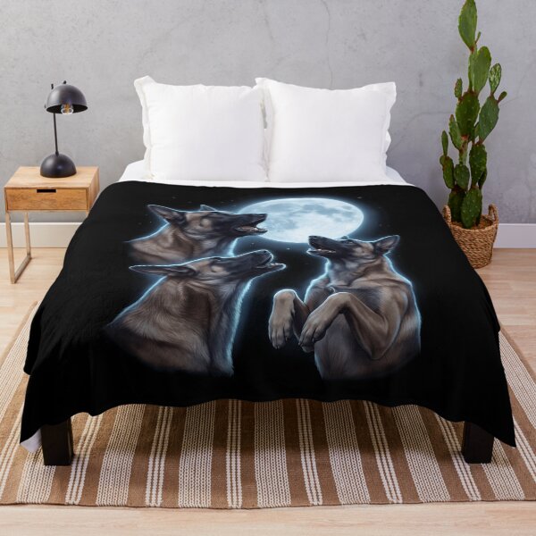 Item preview, Belgian Malinois Howling Moon Art Dog Owner designed and sold by TerryConnells.