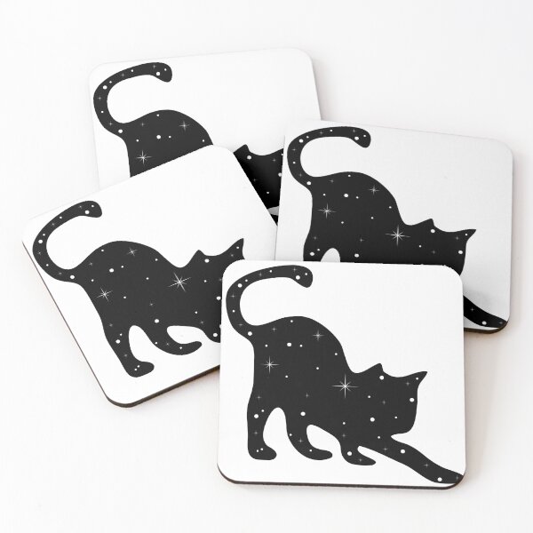 Item preview, Celestial Black Cat Galaxy Silhouette Art(Göksel Kara Kedi Galaksi Silüeti Sanatı) designed and sold by logocity63.