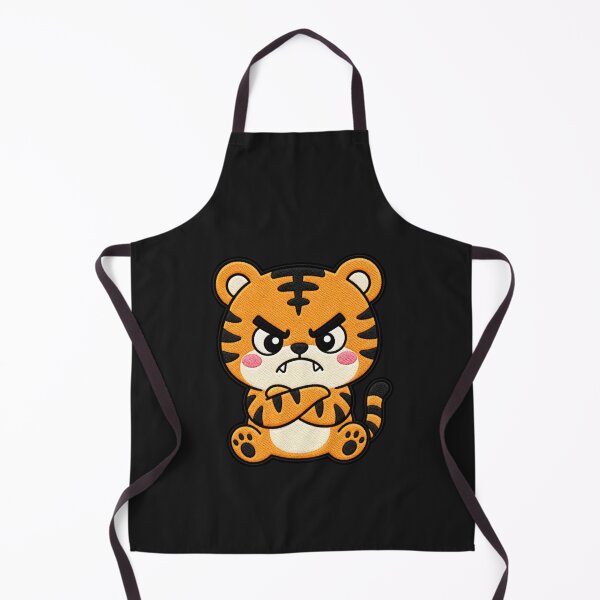 Item preview, Angry Tiger Kawaii Cute Funny Annoyed Tiger Cartoon Sticker designed and sold by ColorSplash123.